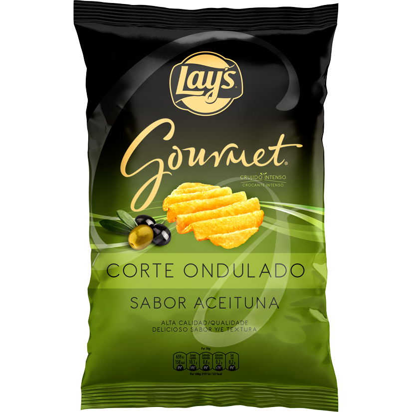 Lays Gourmet wavy aceituna